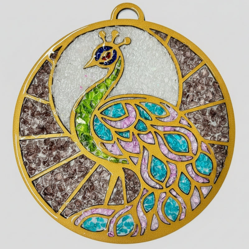 Peacock suncatcher