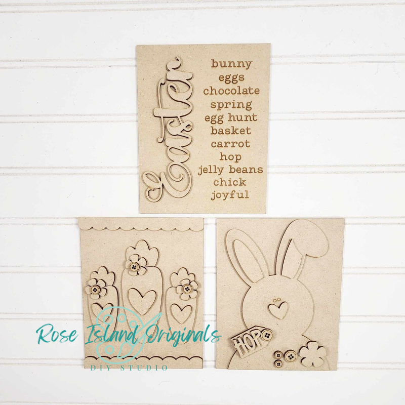 Primitive Easter Sign Trio Set -RIO1793