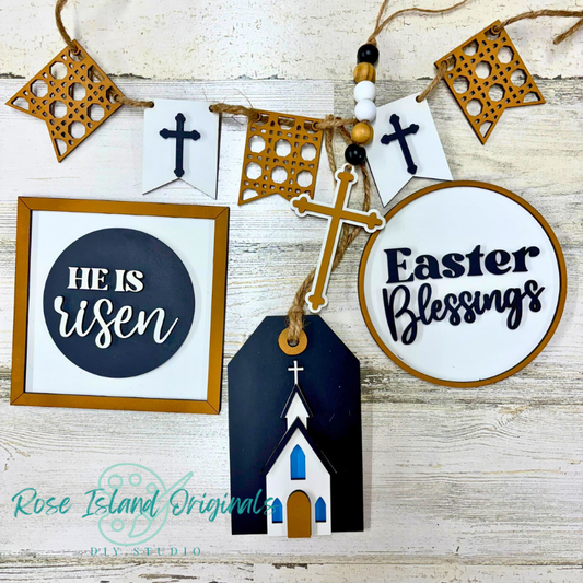 He is Risen Tiered Tray Decor Set -RIO1761