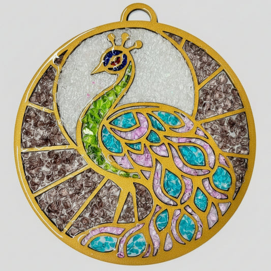 Peacock suncatcher